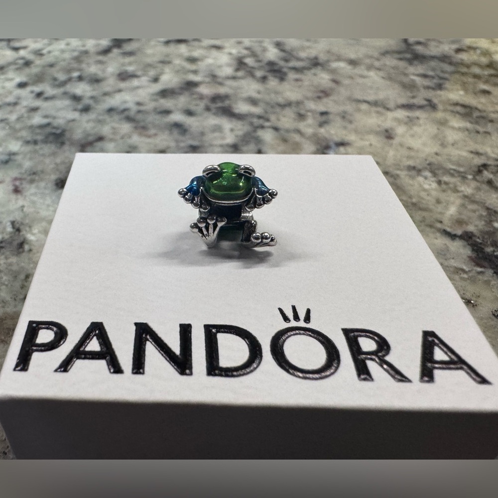 Pandora Climbing Frog Charm